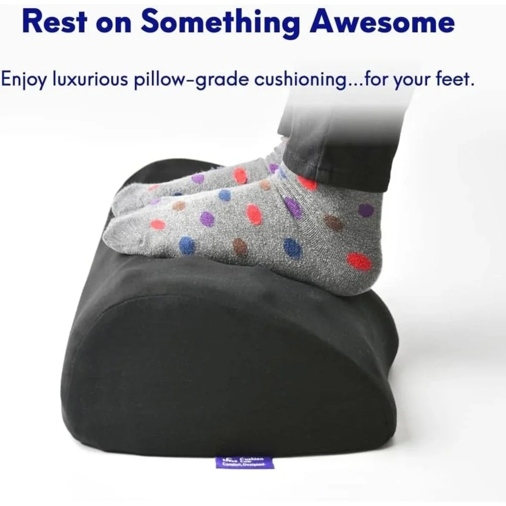 Ergonomic Under Desk Foot Rest‎ by Cushion Lab – Memory Foam Pillow